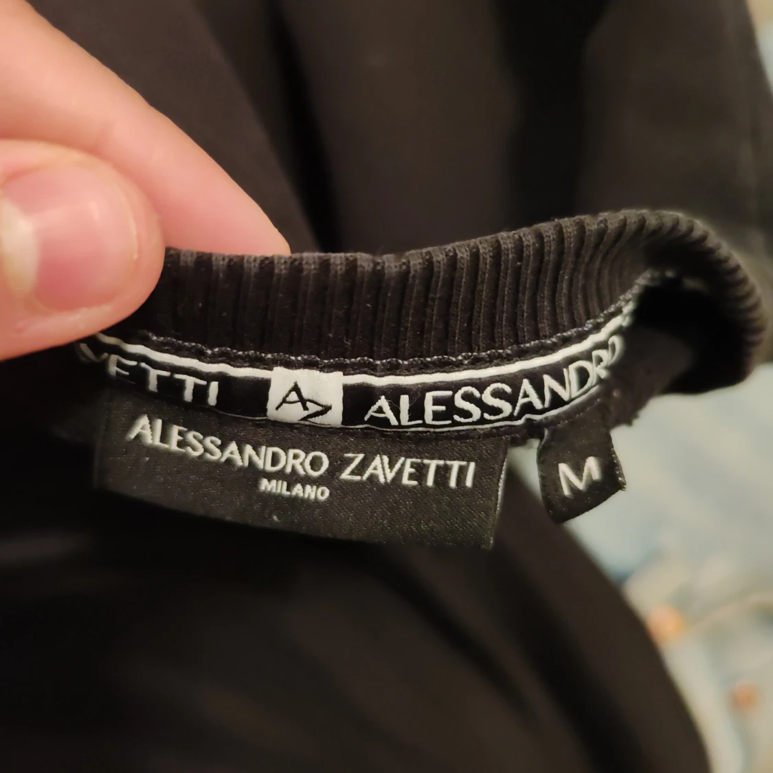 Svart tröja med tigertryck Alessandro Zavetti - 2