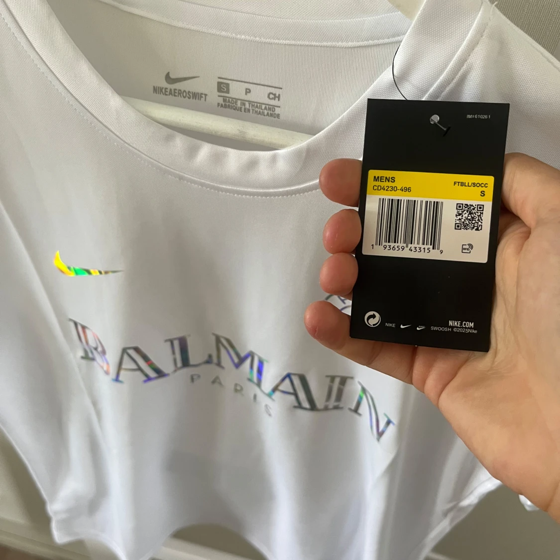 Vit Nike x Balmain Paris t-shirt - 1