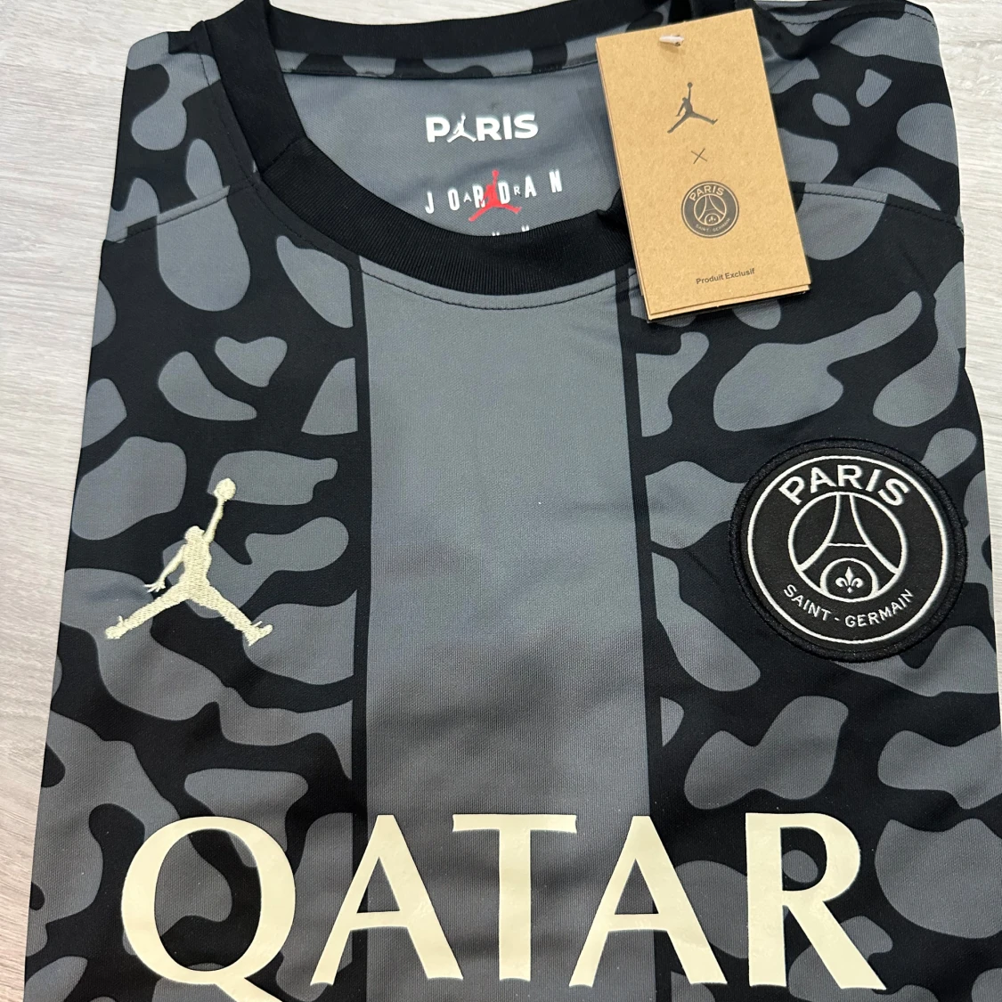 PSG x Jordan svart/grå fotbollströja