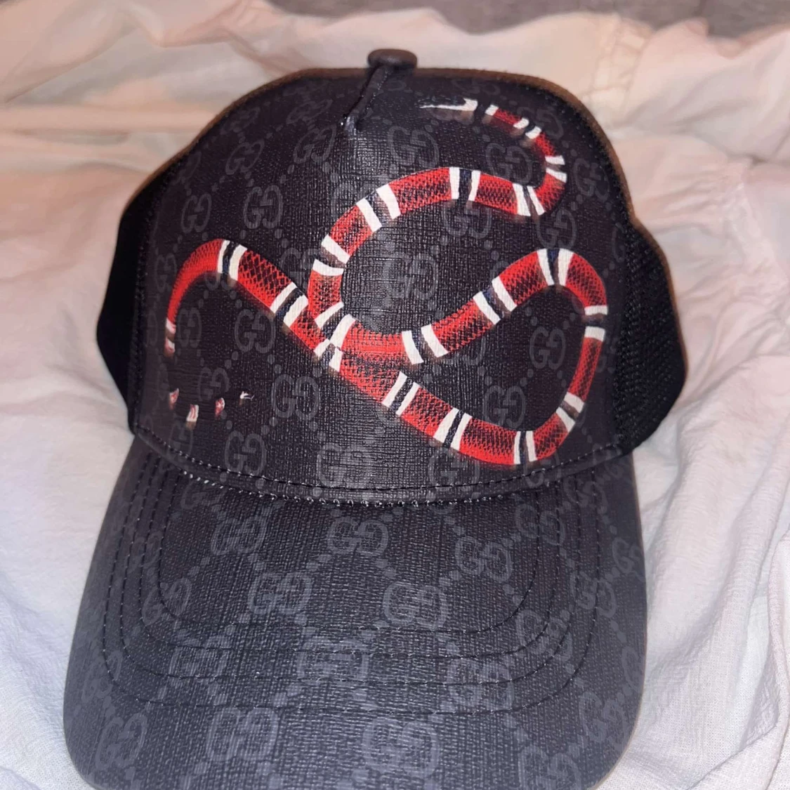 Gucci keps med orm och GG-mönster - 4