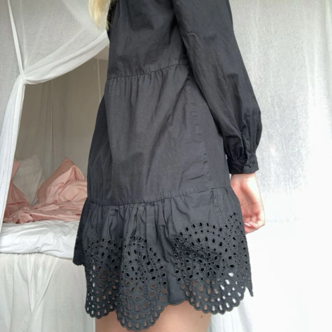 svart zara klänning - 1