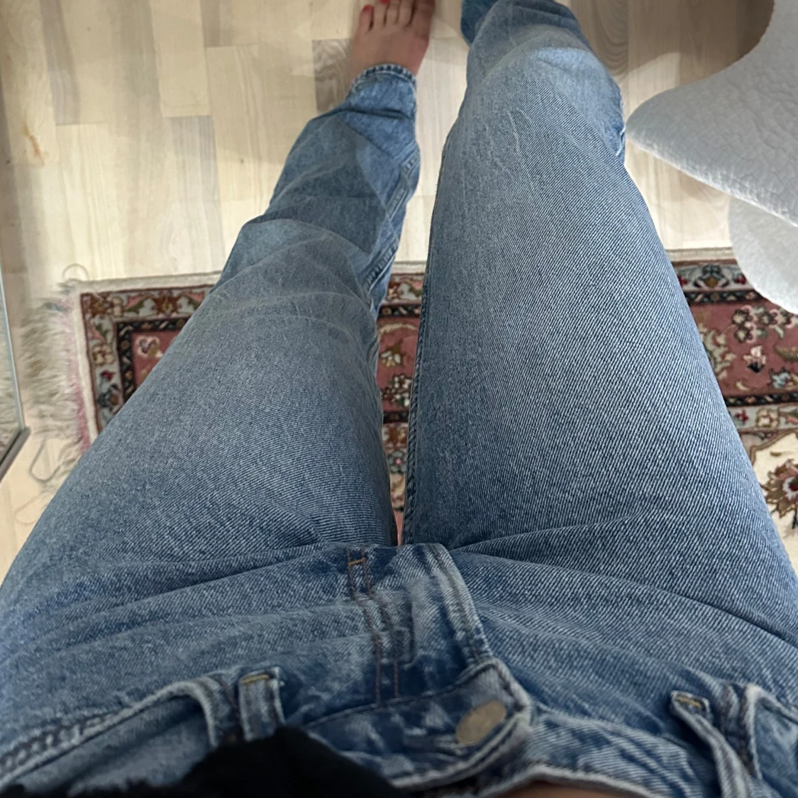 Ljusblå raka jeans - 1