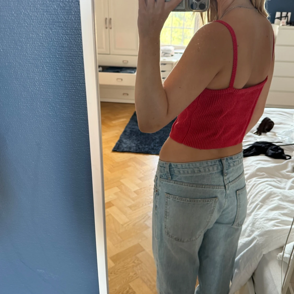 Röd stickad topp från Zara - 2