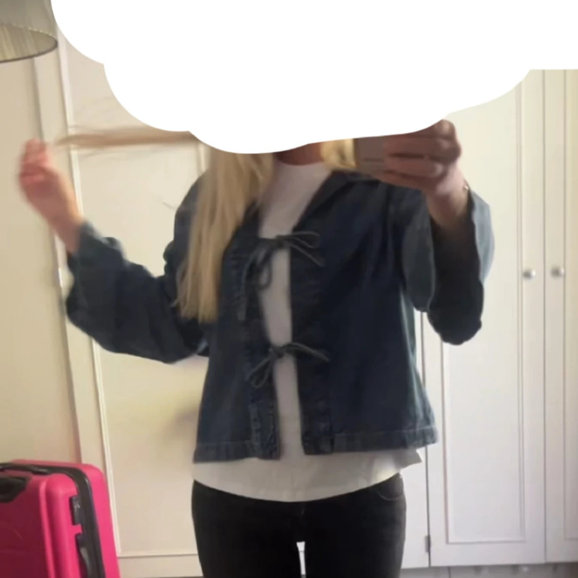 Jeans jacka mörkblå  - 1