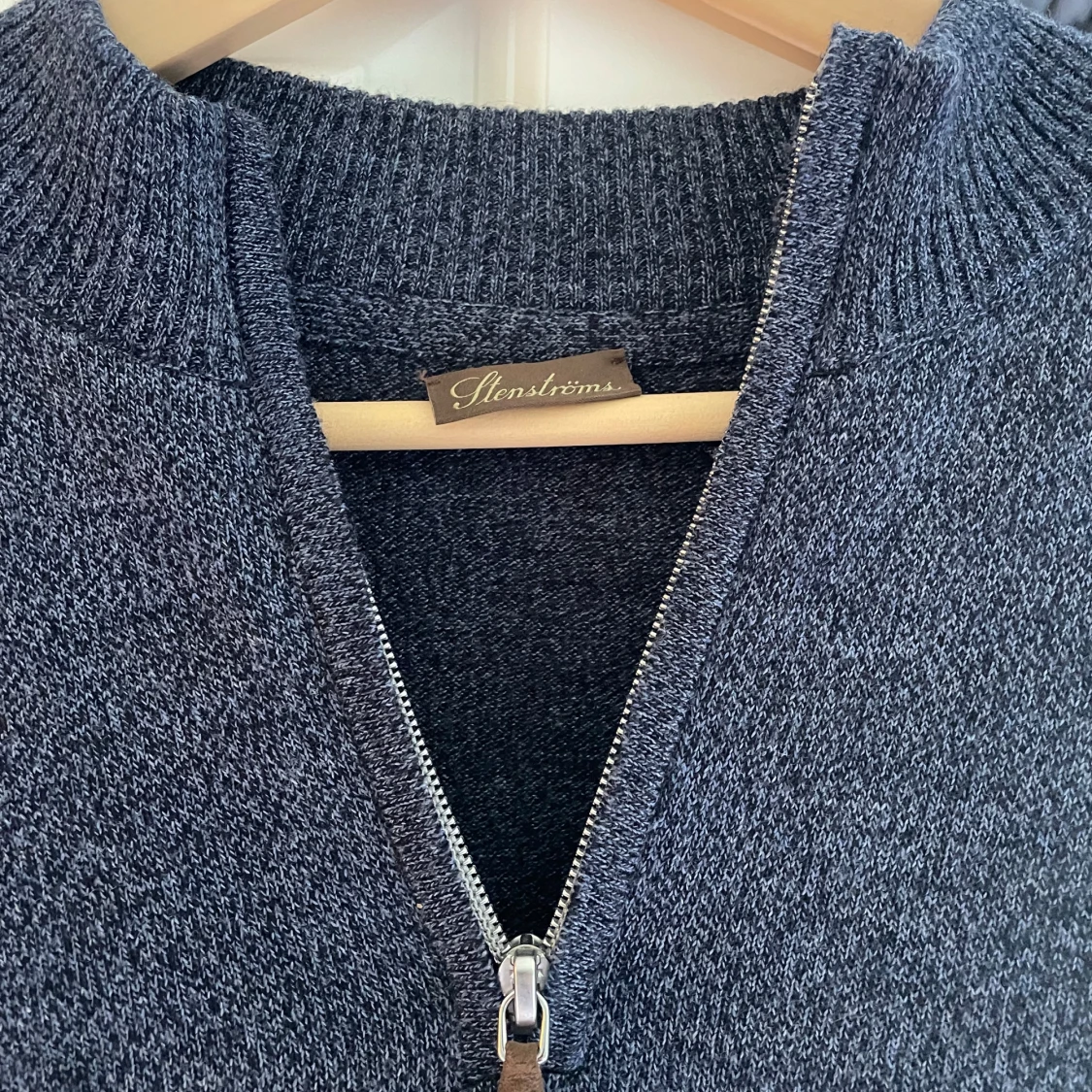  stickad half zip från Stenströms - 1