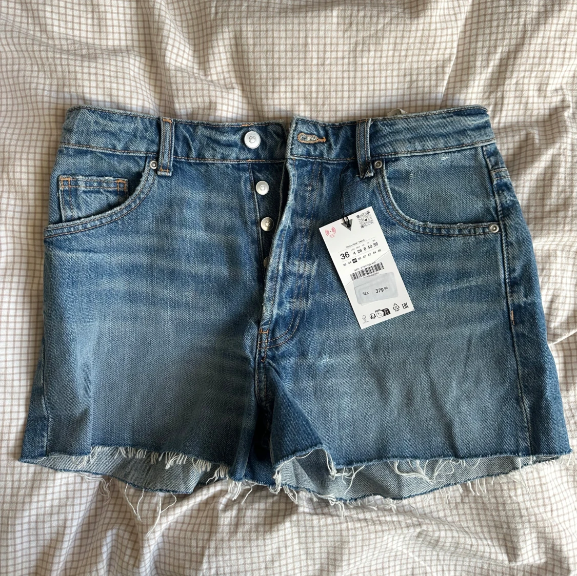 Blå jeansshorts från Zara