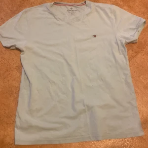 Ljusblå t-shirt från Zamwear XXL - Ljusblå t-shirt från Zamwear i storlek L. Klassisk v-ringning och kort ärm, med en liten broderad detalj på bröstet. Skön och enkel modell som passar perfekt till jeans eller shorts. Tillverkad i mjuk bomull för en bekväm känsla hela dagen. .