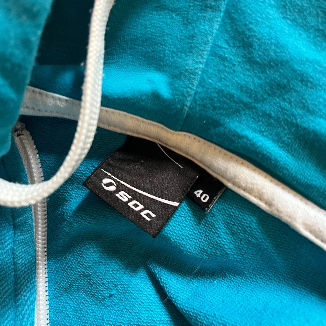 Turkos hoodiejacka från SOC - 1