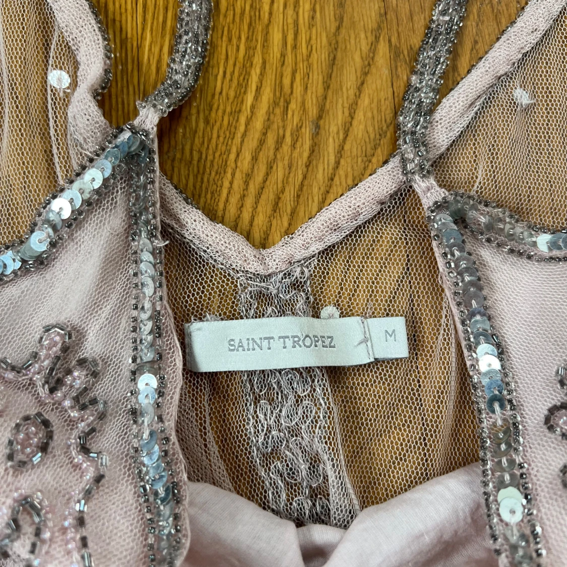 Glittrig linne-topp från Saint Tropez - 3