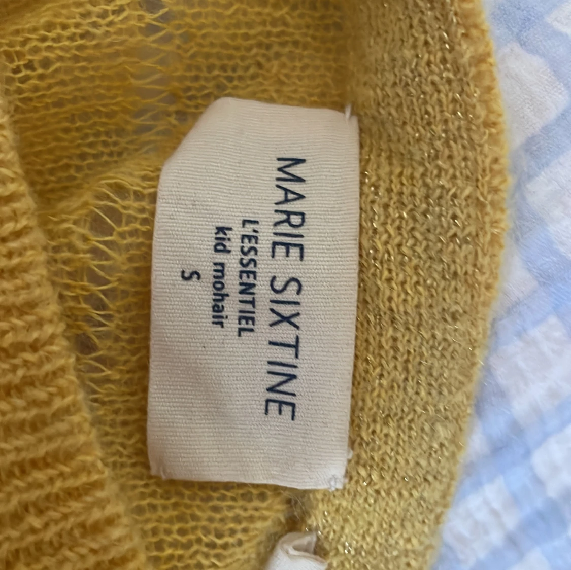 Gul mohairtröja från Marie Sixtine - 2