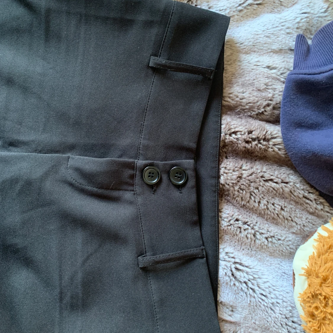 Svarta bootcut kostymbyxor - 2