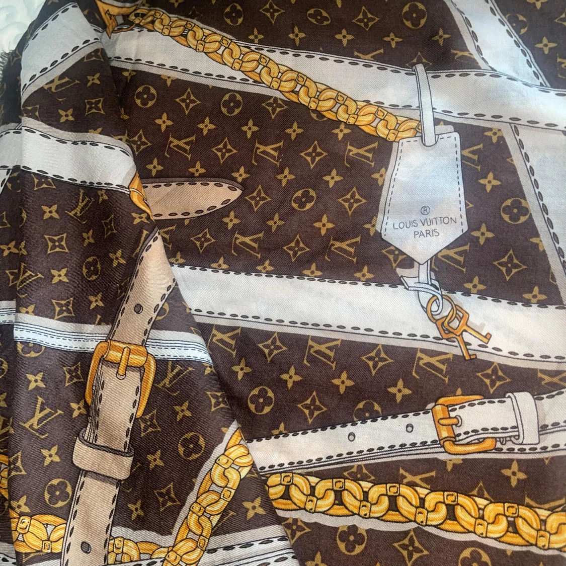Louis Vuitton brun monogram halsduk - 2