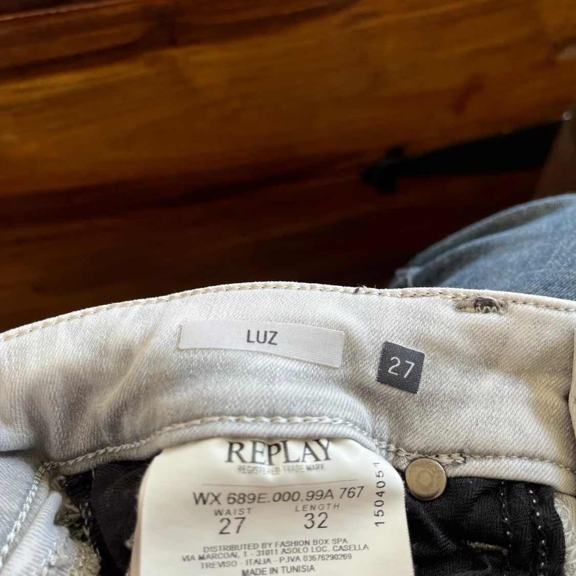 Replay ljusgrå jeans LUZ 27/32 - 4