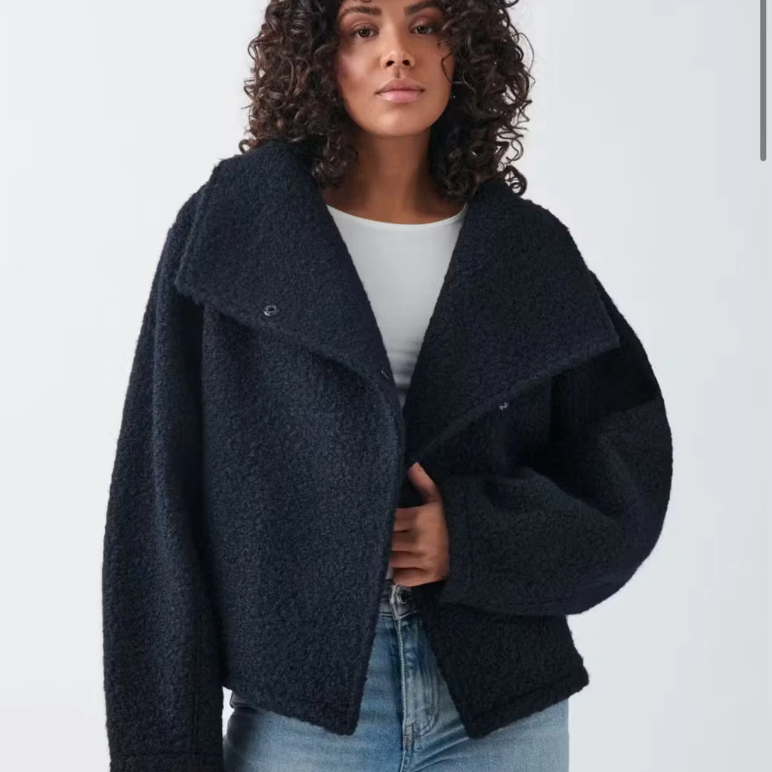 Mörkblå teddyjacka  - 2