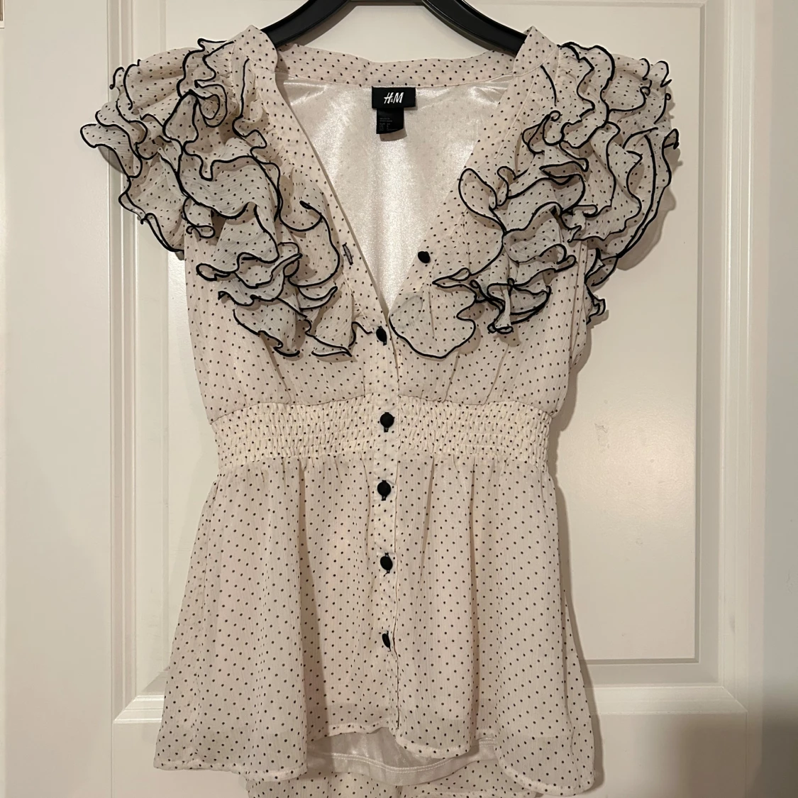 vit prickig blus  - 2