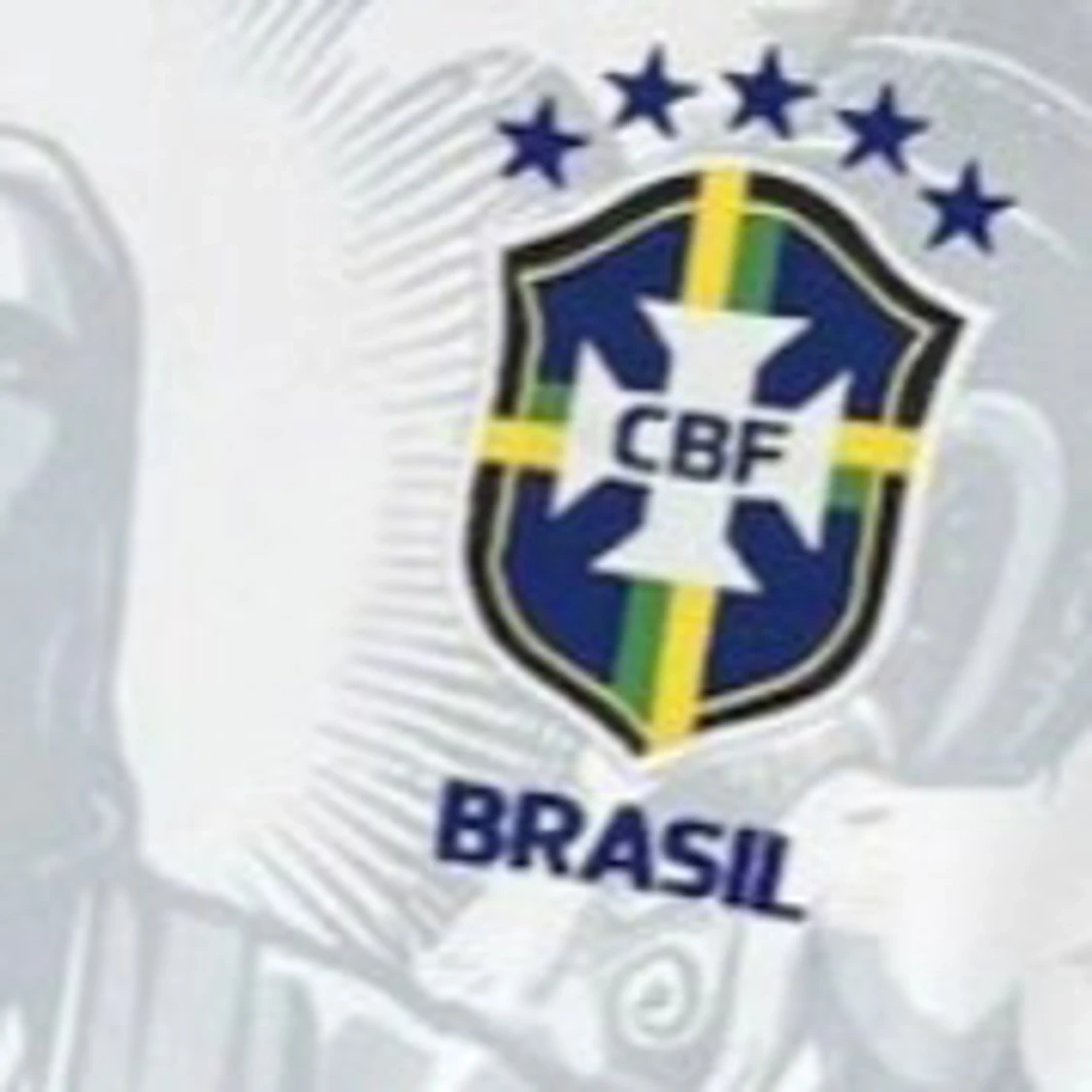 Vit Brasilien fotbollströja CBF - 1