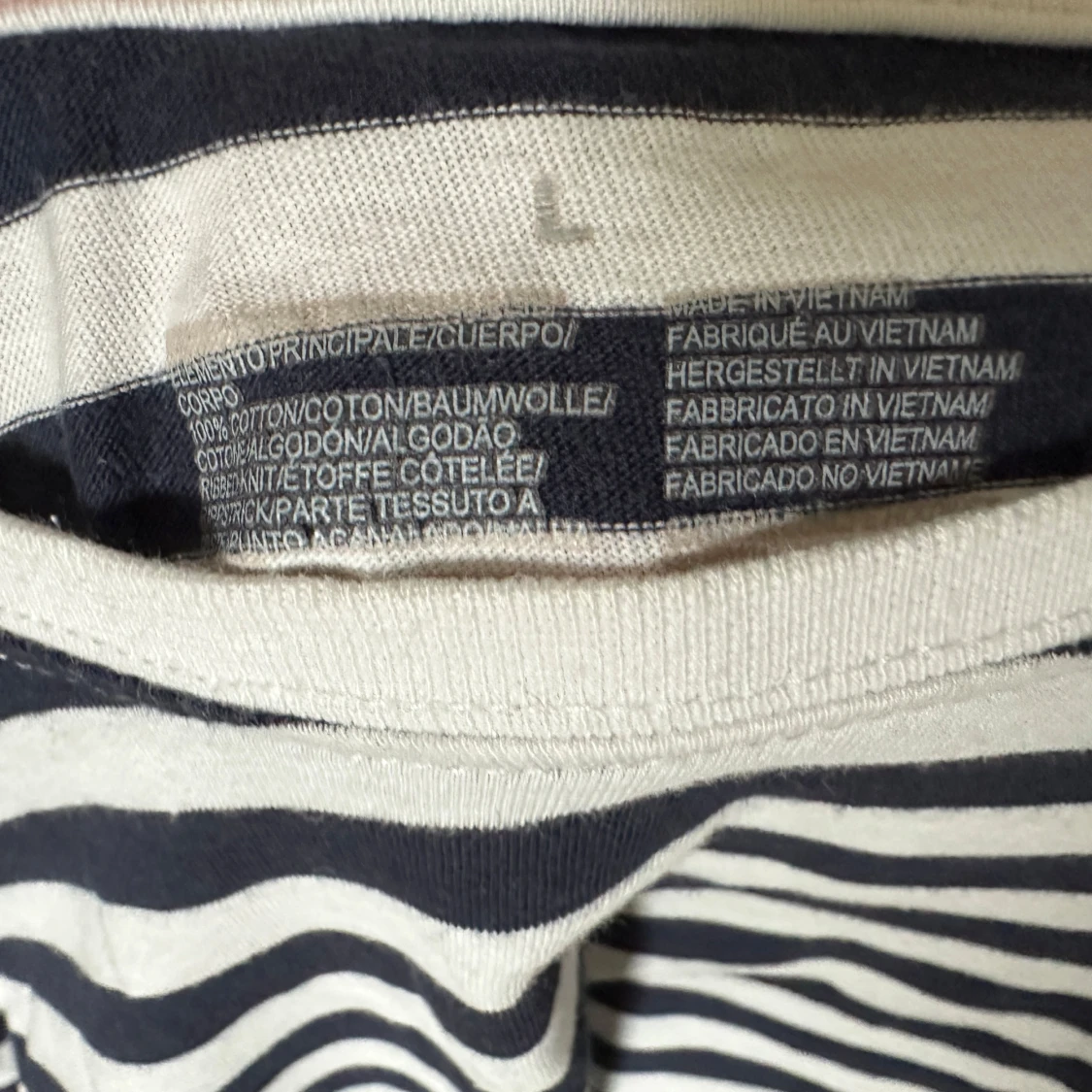 Randig långärmad tröja i bomull - 2