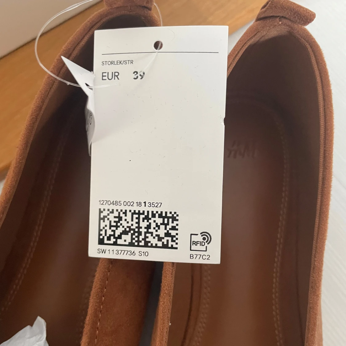 Bruna mocka ballerinas från H&M - 2