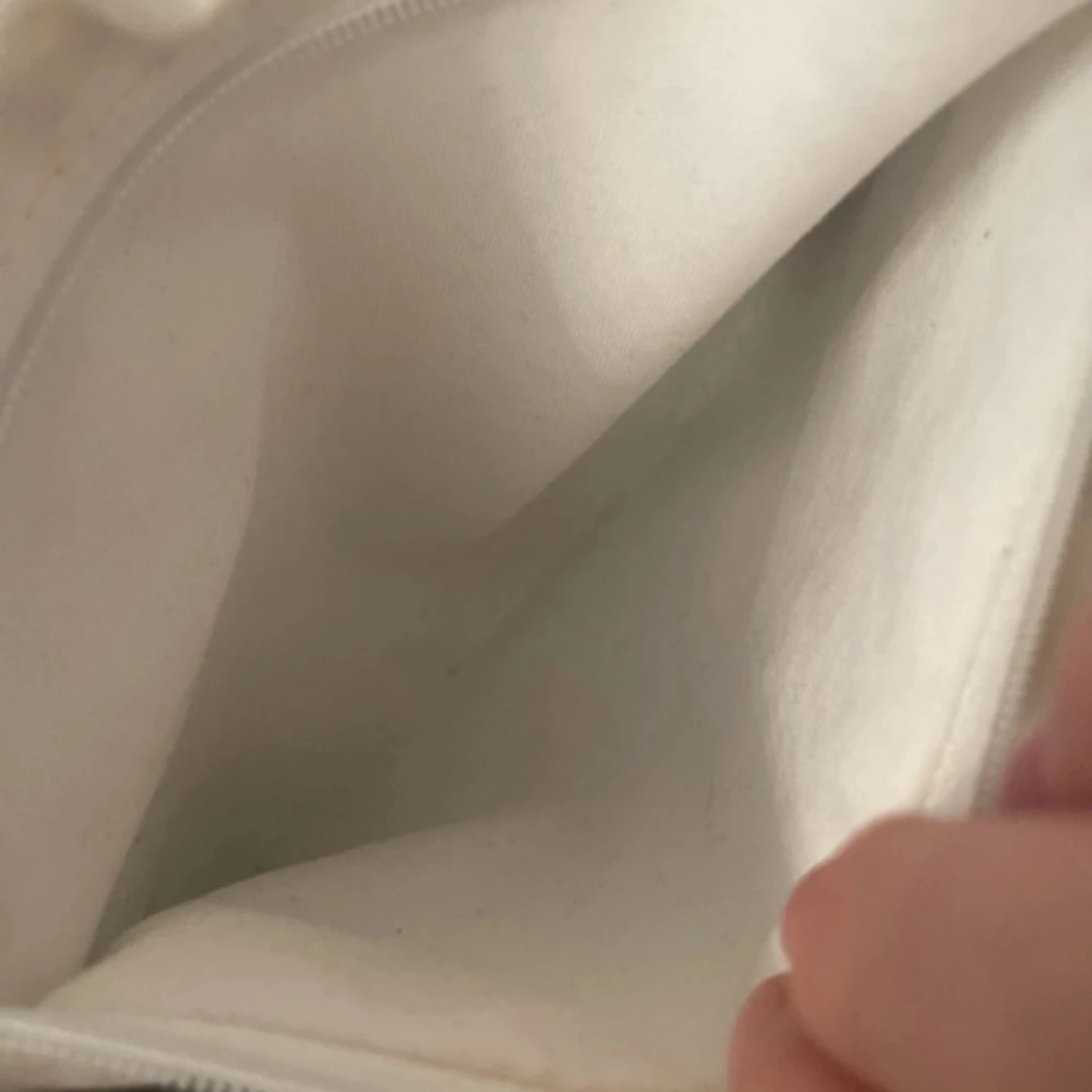 Vit quiltad axelväska - 3