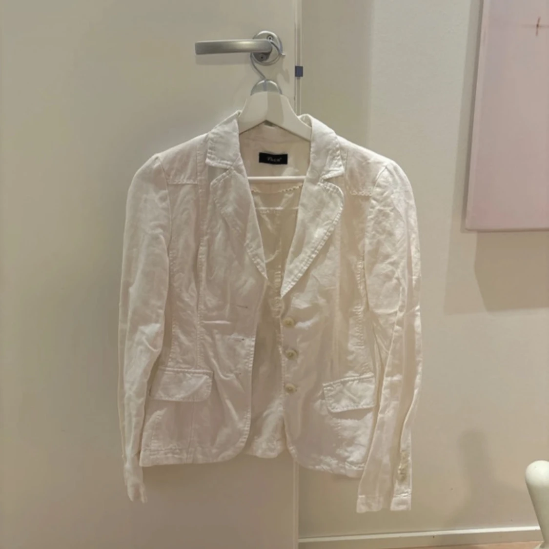 Vit linen blaser från Your Face - 2