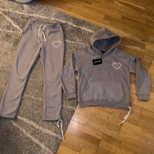 Grå Tracksuit från Carsicko - Grå Tracksuit från carsicko, aldrig använd och i helt nytt skick som man kan se på taggen, både byxorna rich hoodien är storlek S.