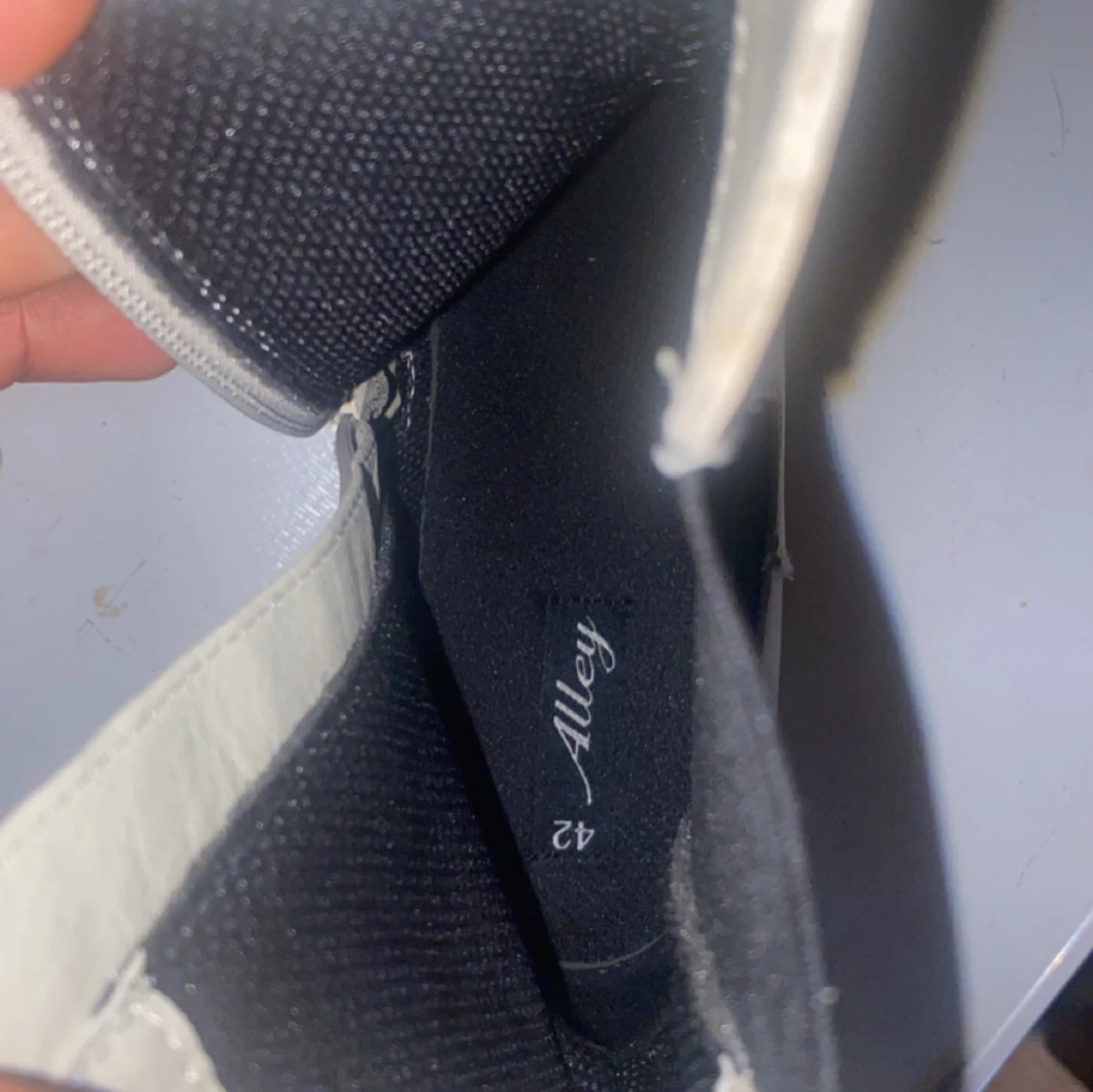 Beige chelsea boots i skinn - 3