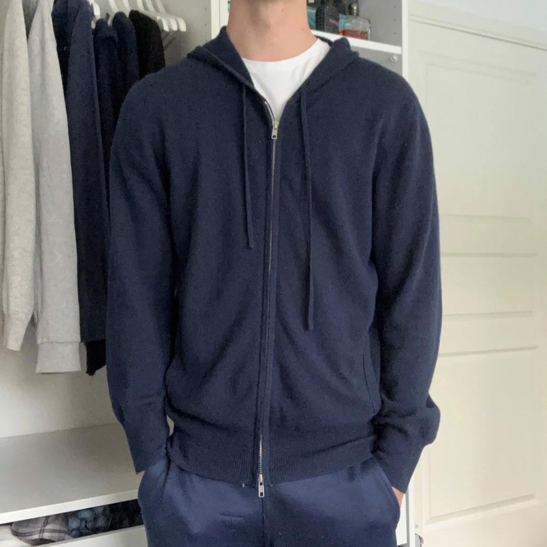 Soft goat 100 kashmir ziphoodie 