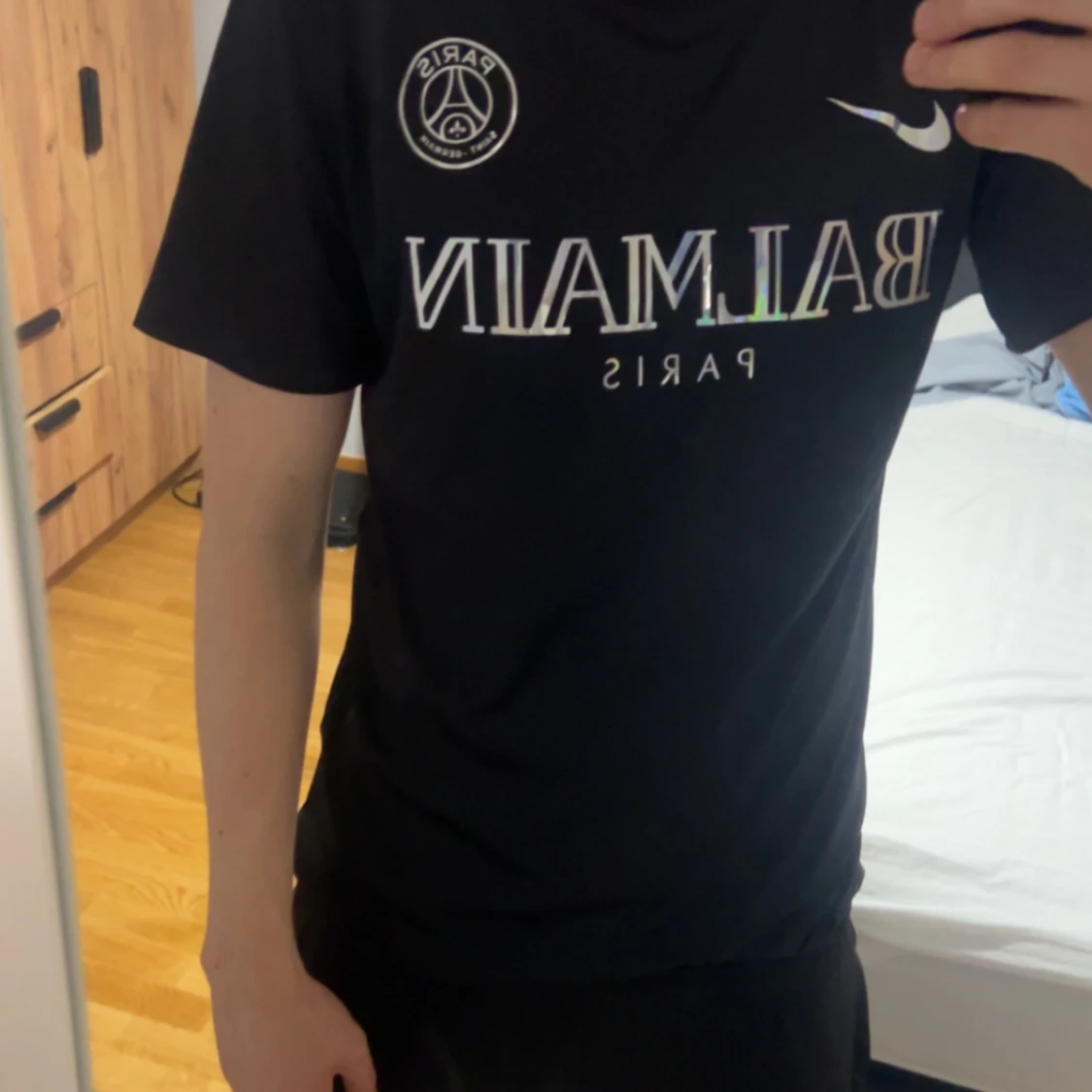 Svart PSG x Balmain fotbollströja - 3