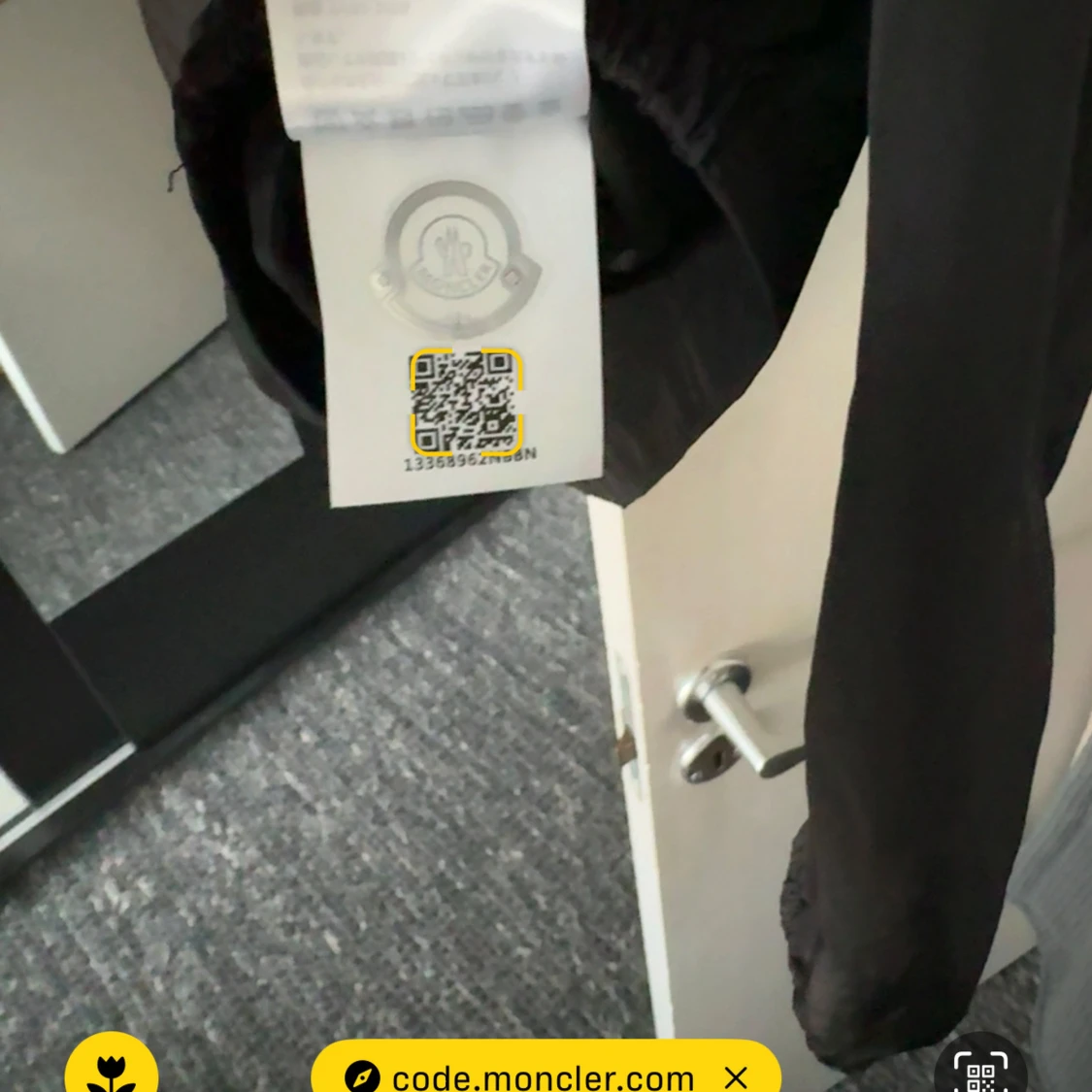 Svart vindjacka från Moncler - 2