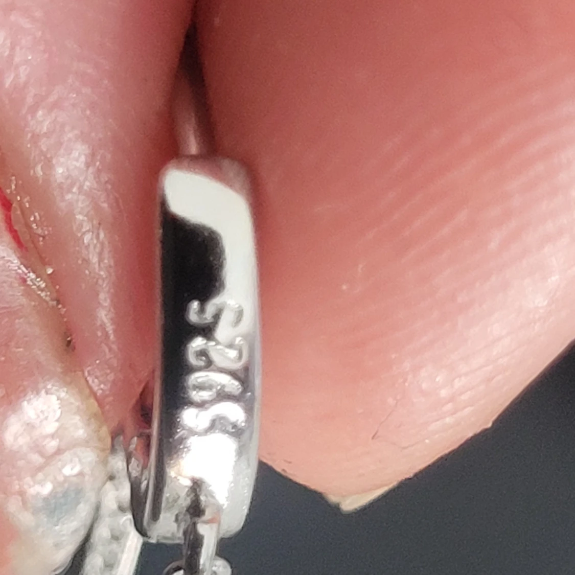  Helt nya Silverörhängen  925 med kors och kedja - 3