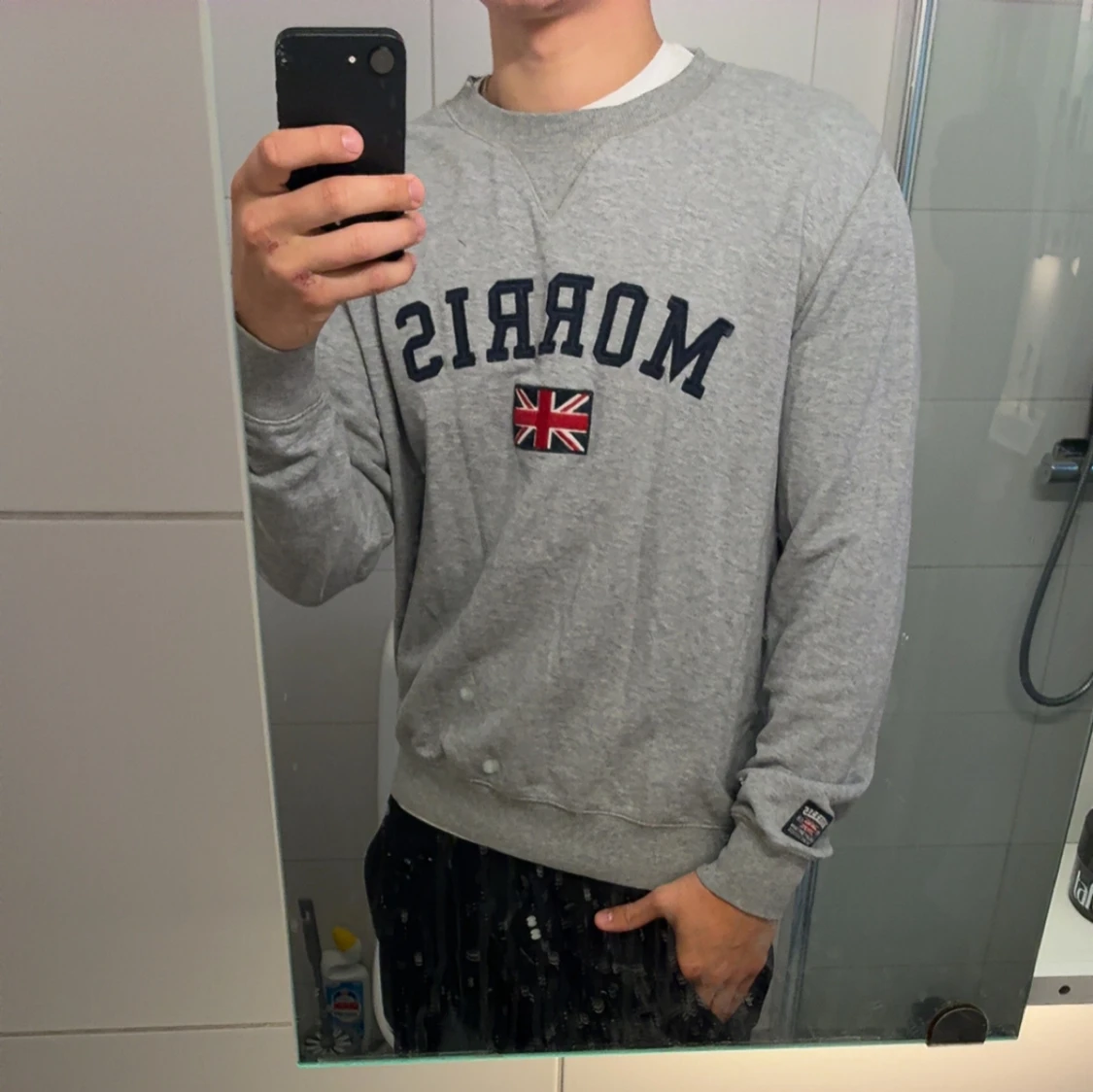 Grå sweatshirt från Morris