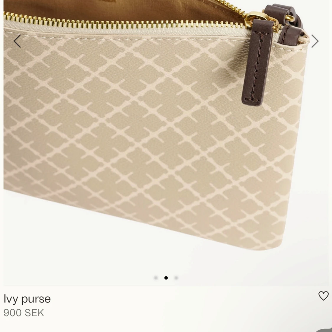 Beige Ivy kuvertväska från Malene Birger - 2