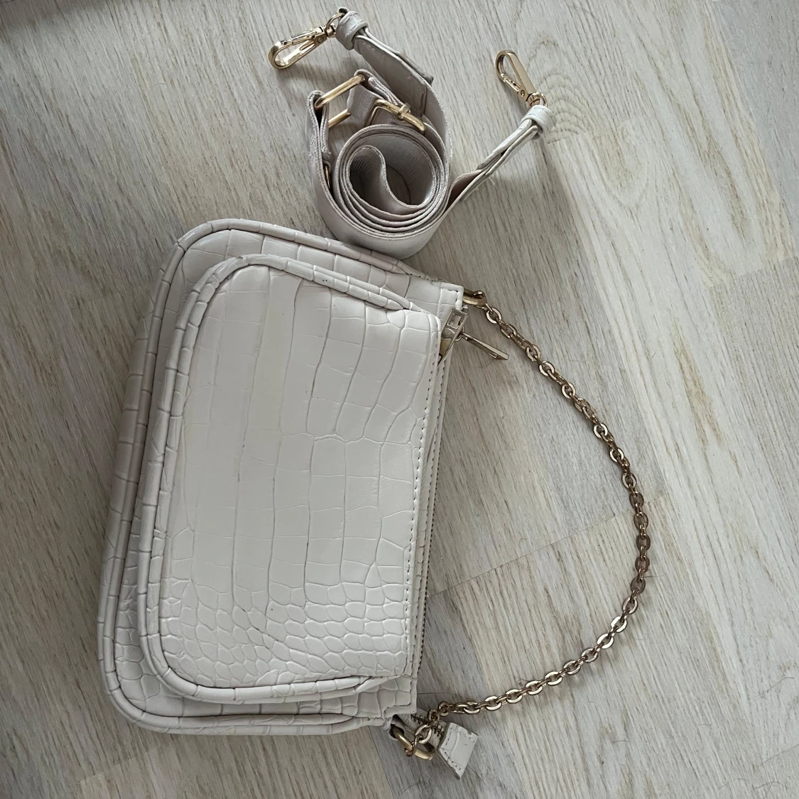 Beige axelväska  - 3