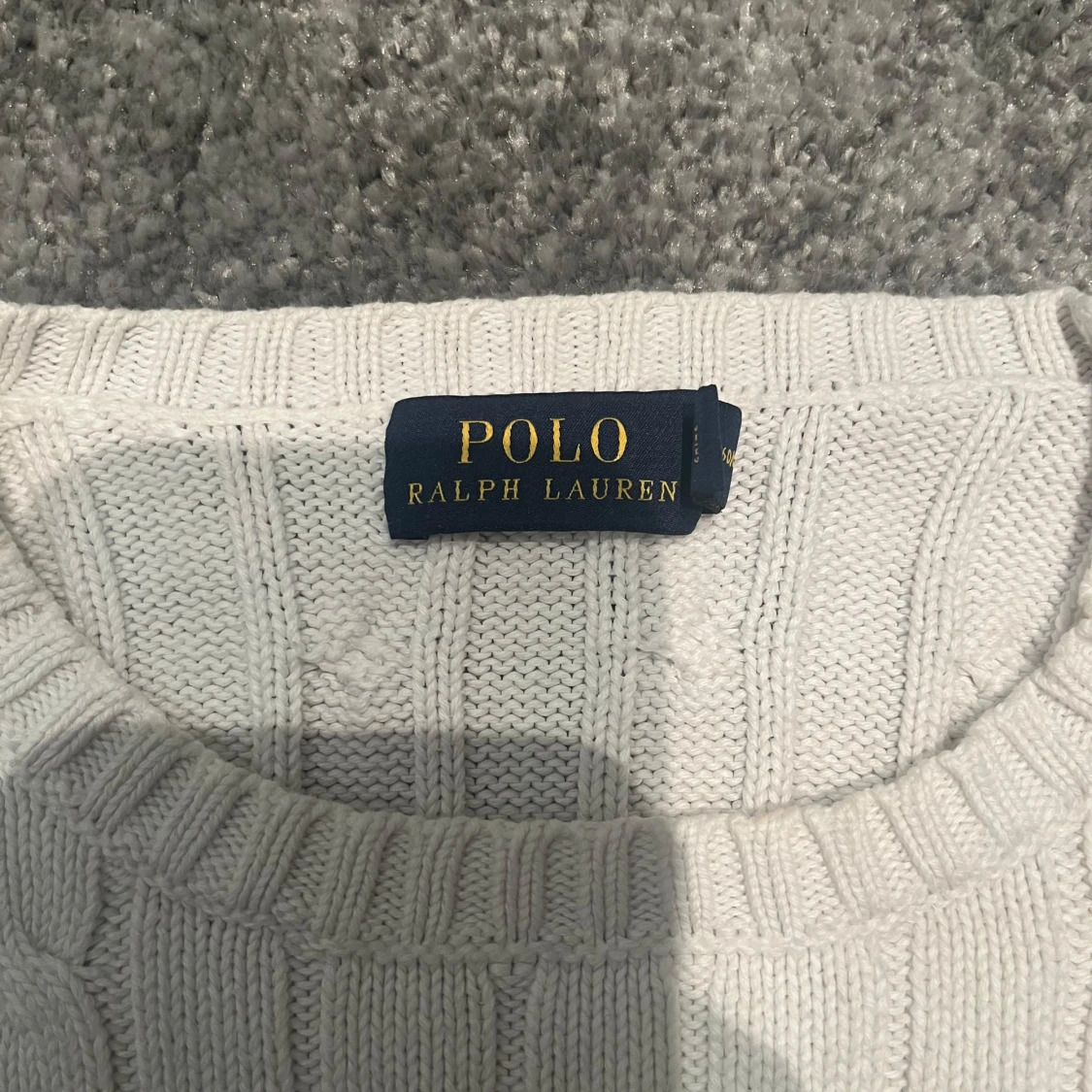 Vit kabelstickad tröja Polo Ralph Lauren - 2