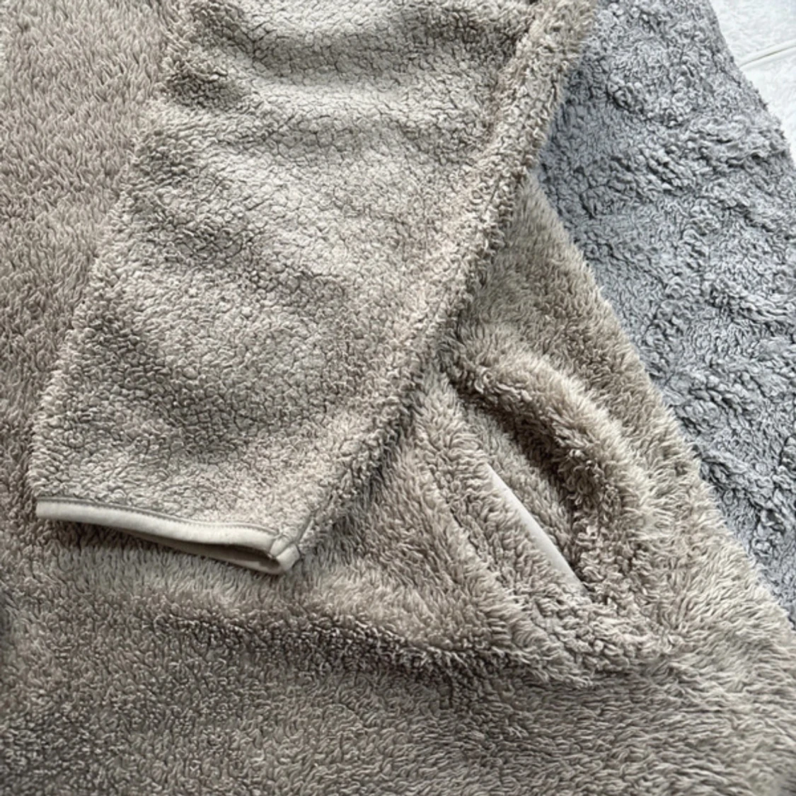 Beige fleecehoodie från 157, M - 4