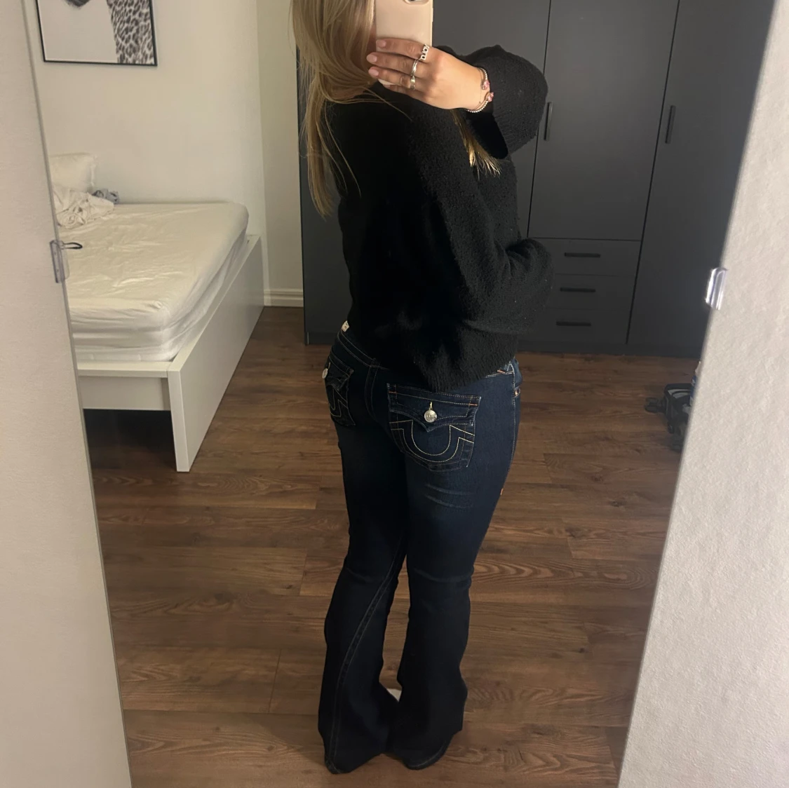 Mörkblå bootcut true Religion jeans - 1