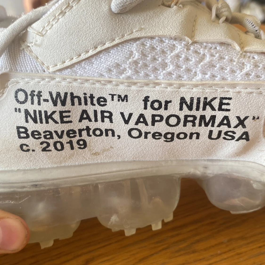 Off-White x Nike Air Vapormax Vit storlek 43 - 1
