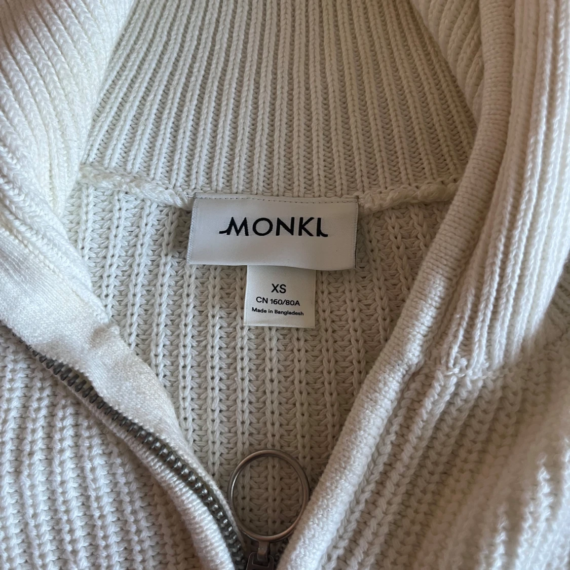 Randig stickad half zip tröja🥰 - 4