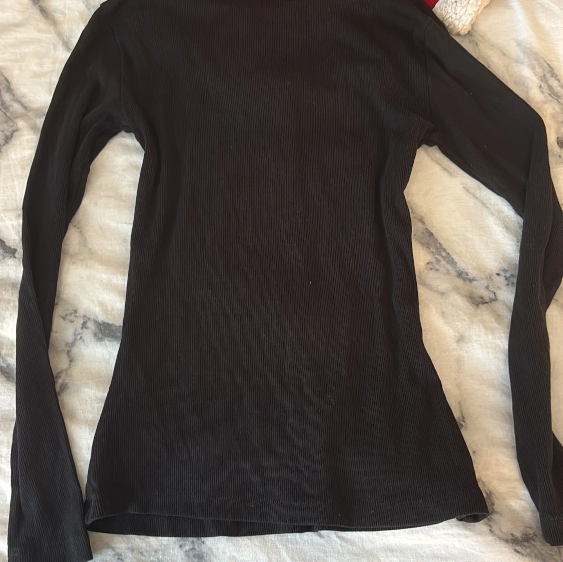 Svart ribbad långärmad topp Anna Field - 2