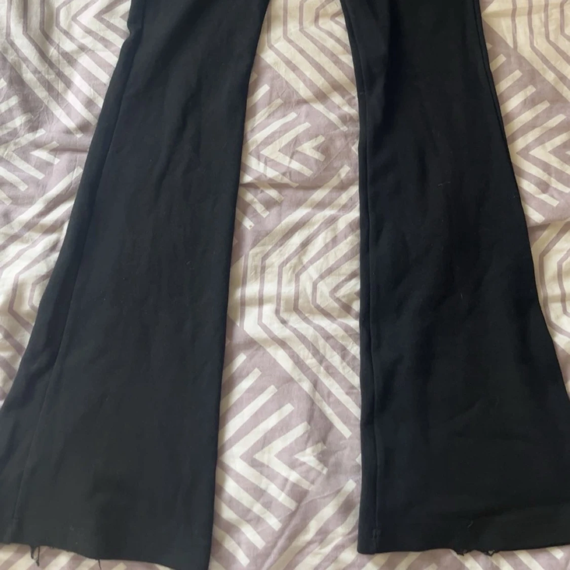 Svarta flared leggings - 2