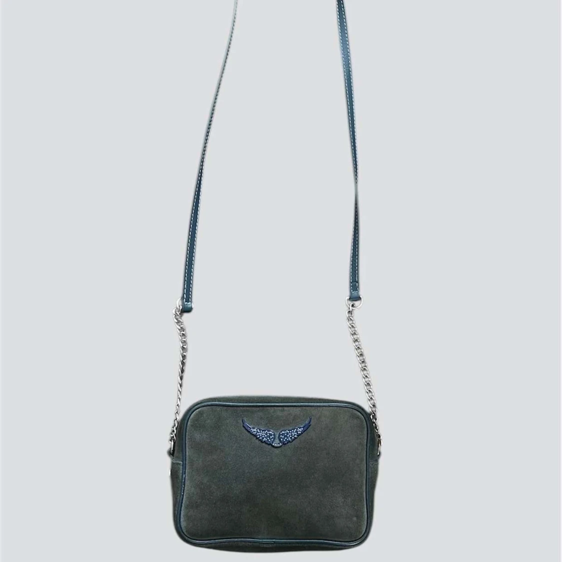 Grå mocka axelväska Zadig & Voltaire