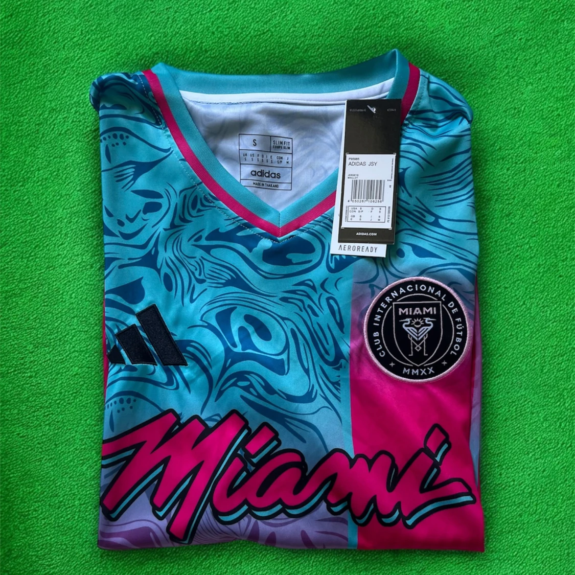 Inter Miami x Adidas fotbollströja S - 2