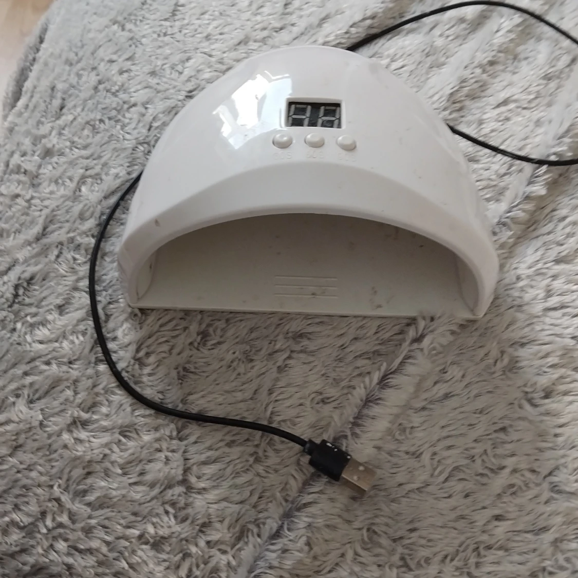 Vit UV-lampa för naglar med timer - 1