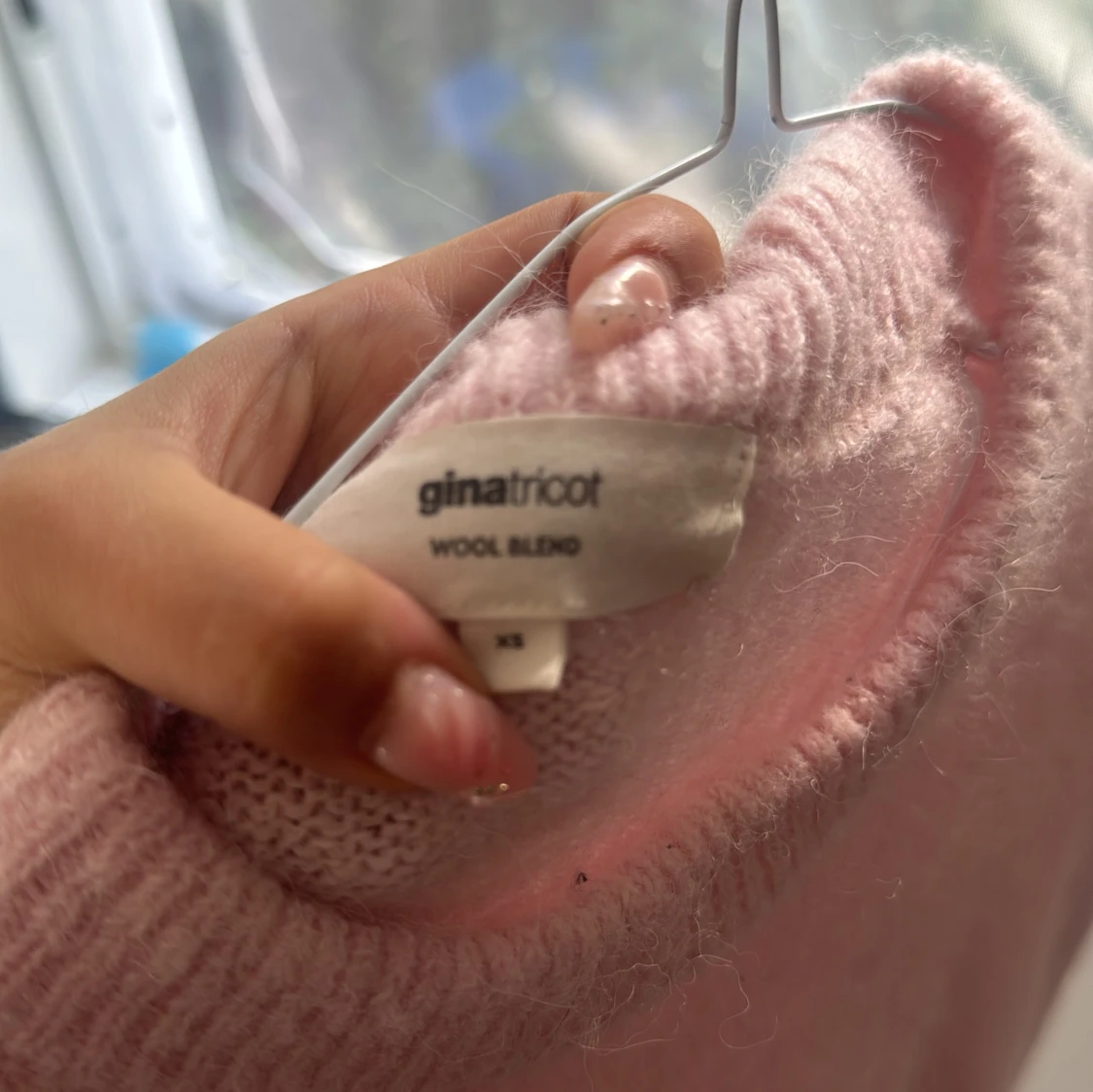 Rosa stickad t-shirt - 2