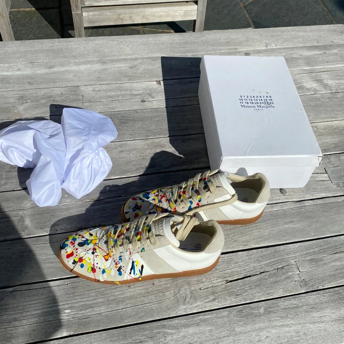 Maison Margiela paint splater