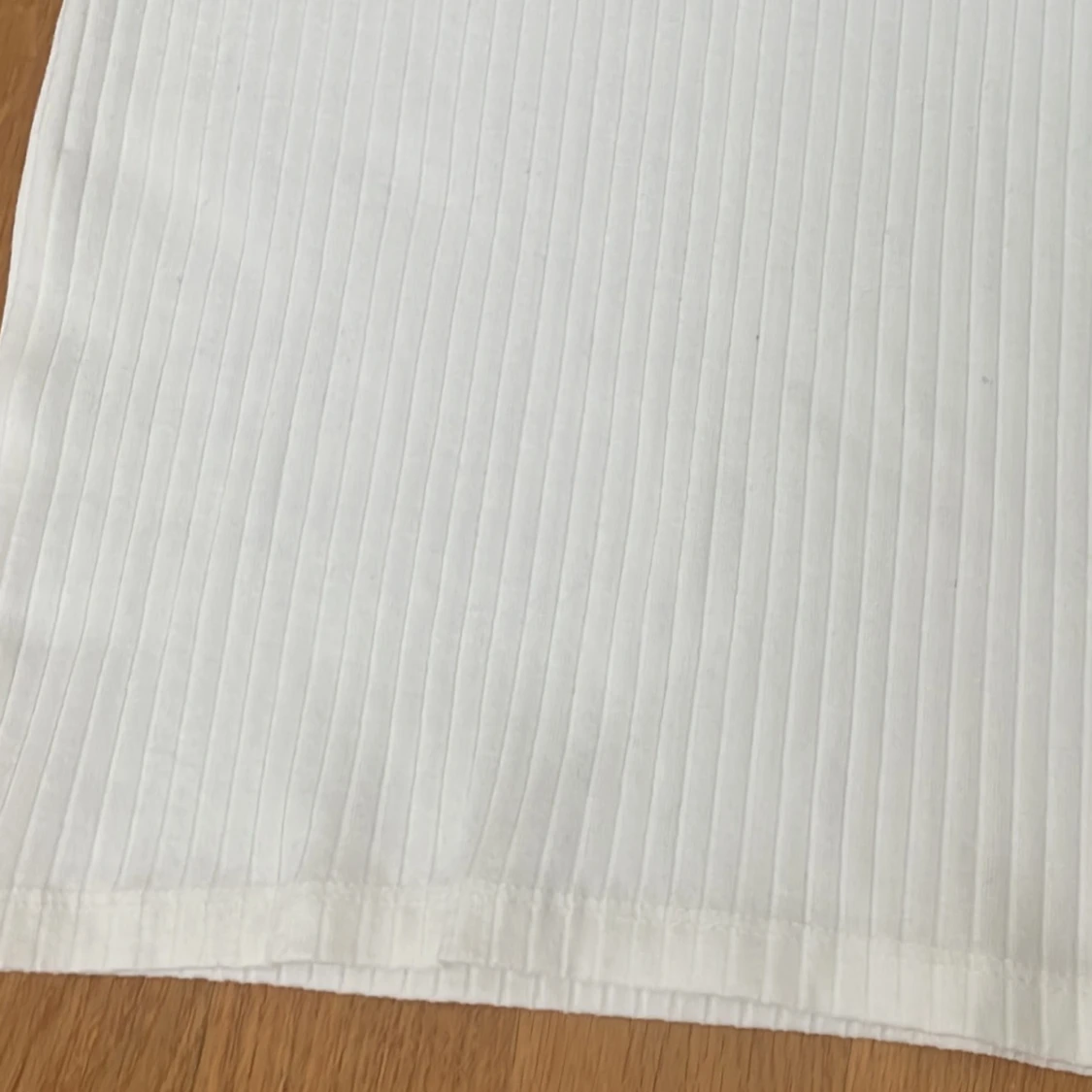 Vit ribbad kortklänning H&M Divided XS - 4