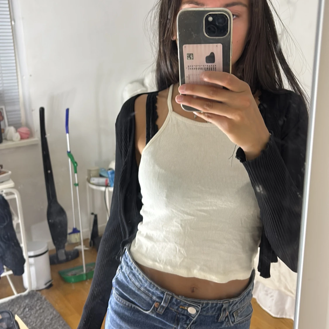 Svart croppad bolerotopp från SHEIN - 1