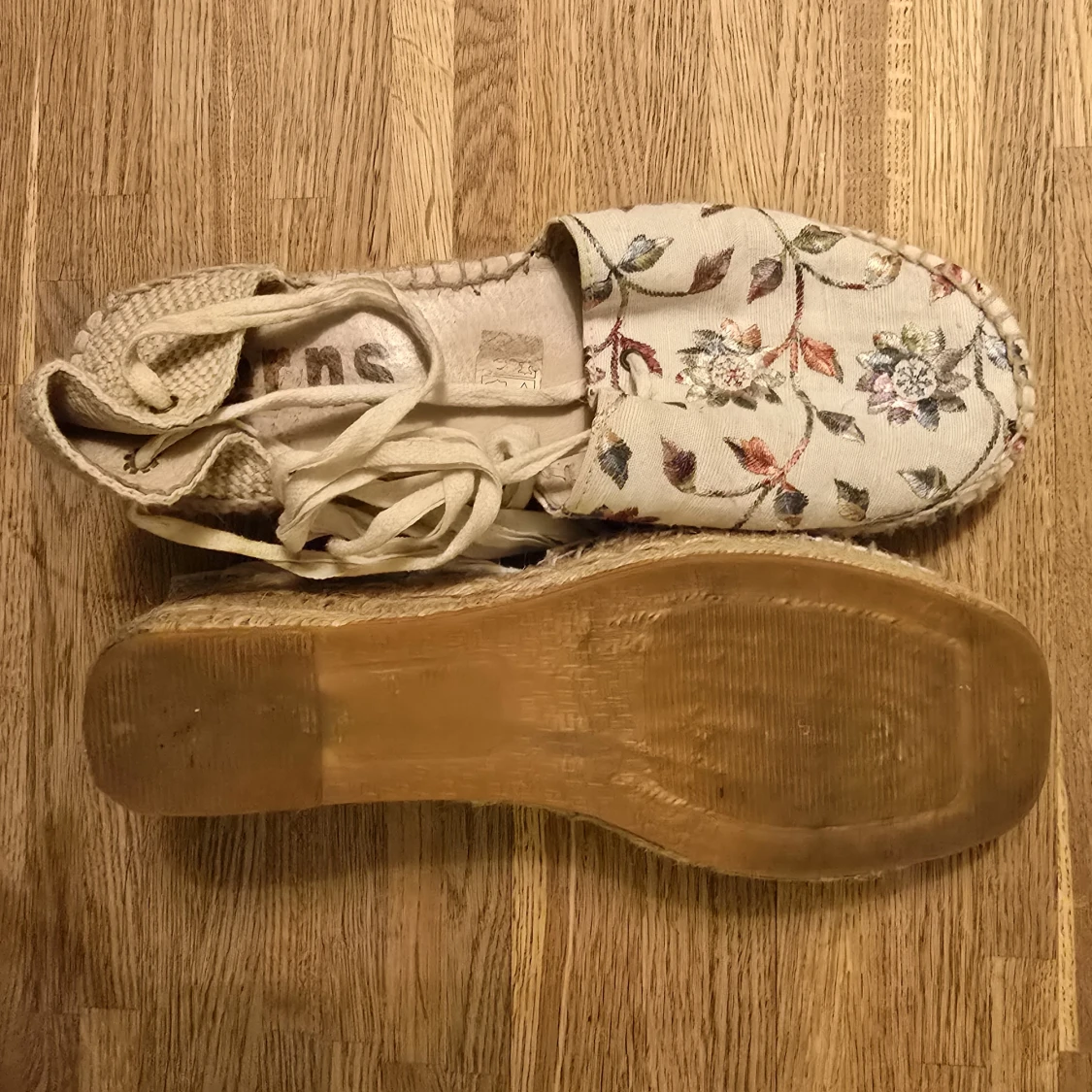 Blommiga espadrillos med platåsula - 3