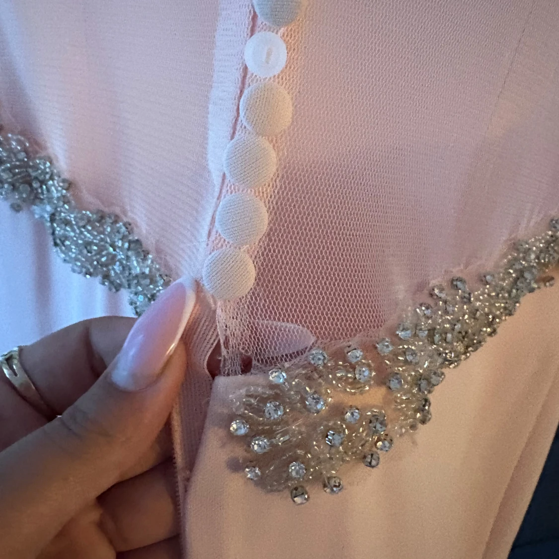 Elegant rosa klänning  - 2