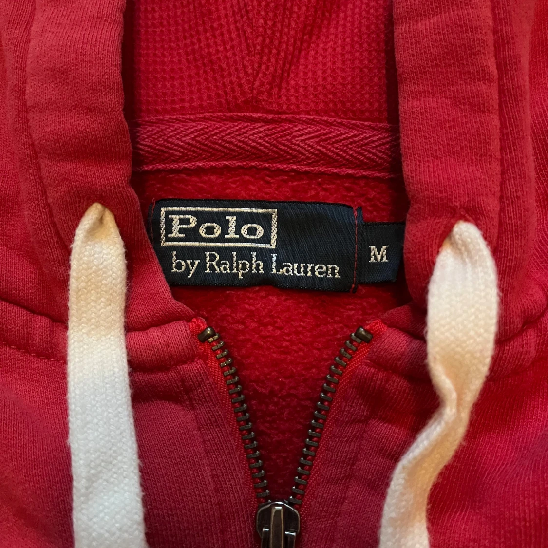 Röd polo Ralph Lauren zip hoodie - M - 1